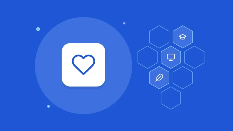Illustration of a heart icon representing a short story about kindness in a classroom